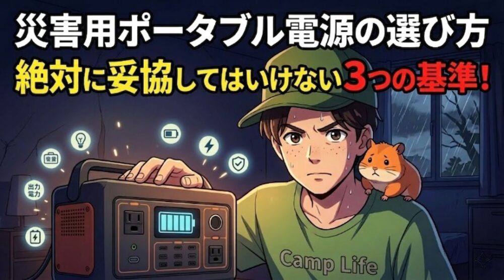 ポータブル電源が災害時に必要だと言い切れる理由｜ポタ電が「精神安定剤」に変わった島根での実体験